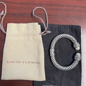 David Yurman 10 mm Bracelet with Diamonds and Pearls